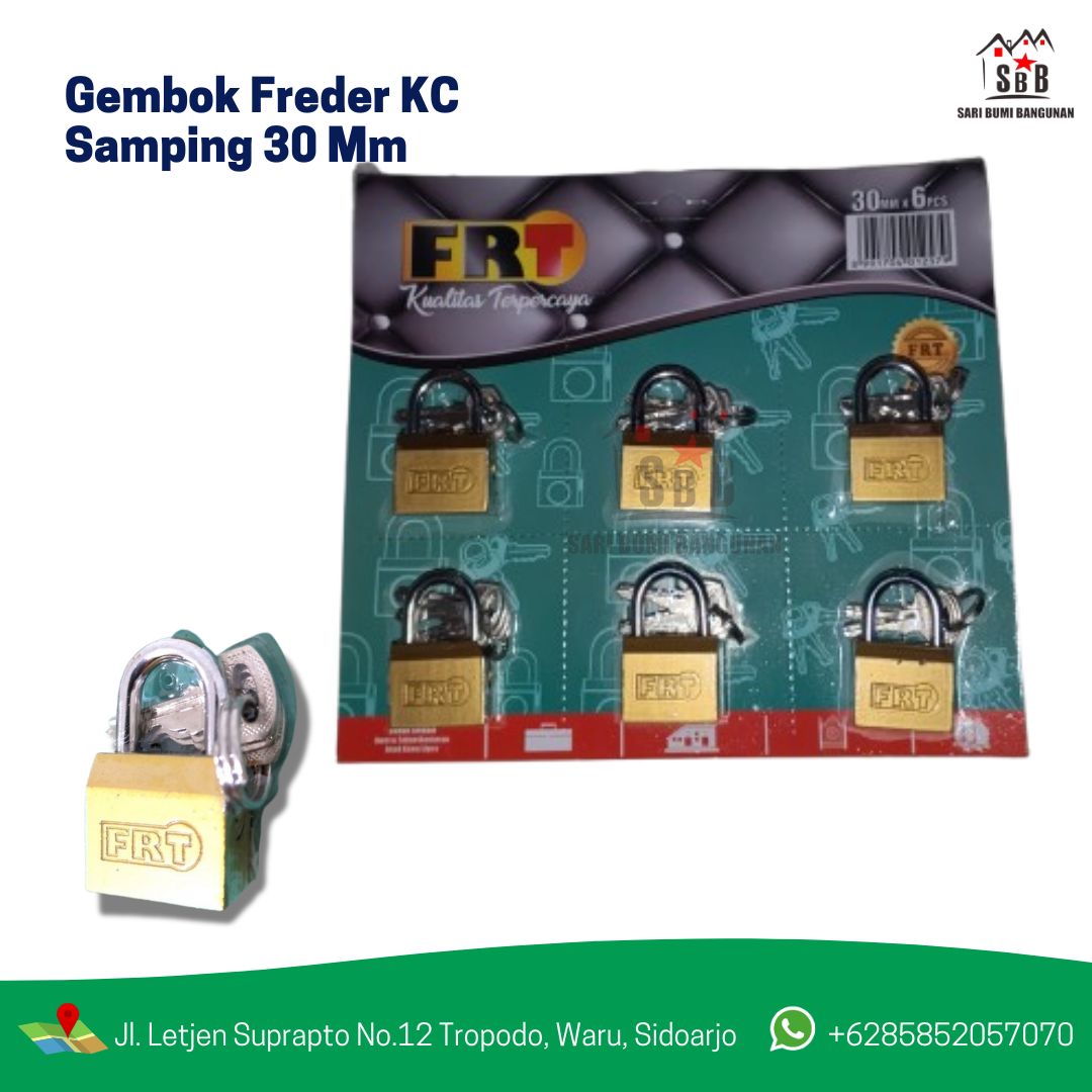 Gembok Freder KC Samping 30 Mm
